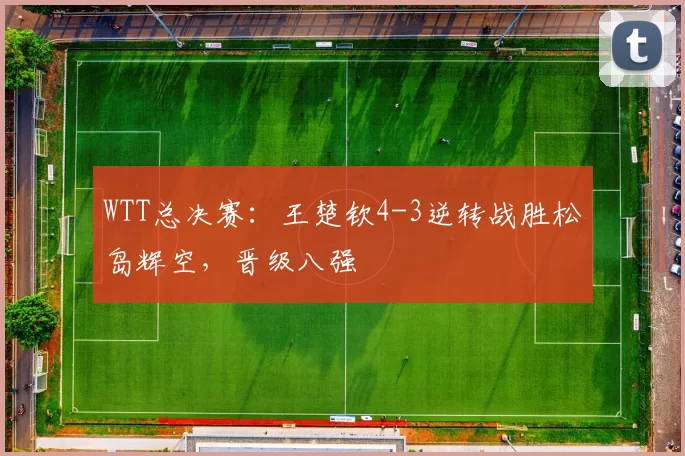 WTT总决赛：王楚钦4-3逆转战胜松岛辉空，晋级八强